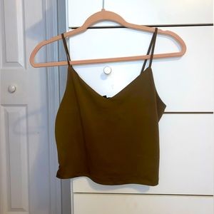 Dynamite Women’s Cropped Camisole Tank Top with Adjustable Straps
